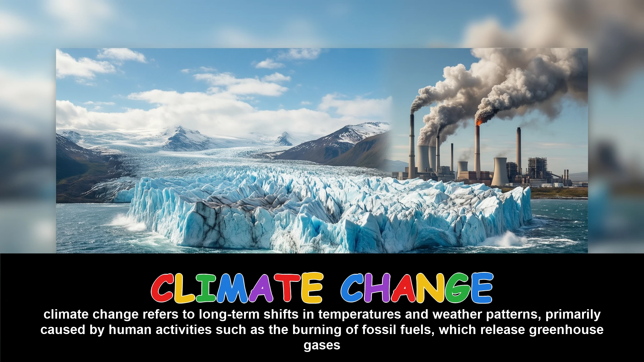 English Illustration for climate change